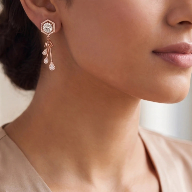 Celeste Drop Spark Earrings