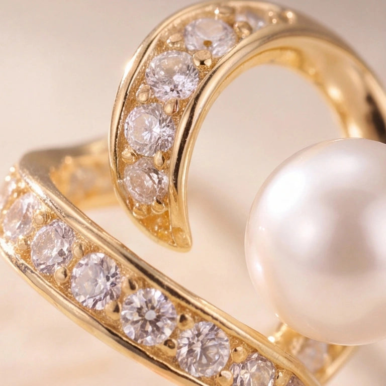Celestial Pearl Orbit Studs