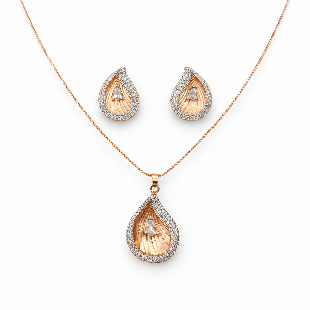 Rose Petal Pendant Set