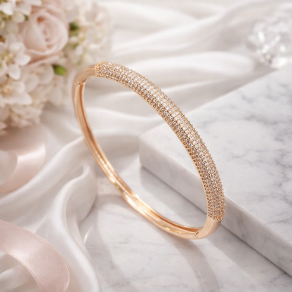 Micro Pavé Slim Bangle