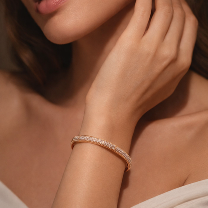 Micro Pavé Slim Bangle