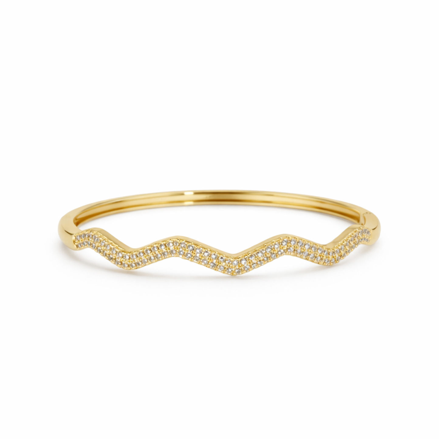 Waveform Crystal Bangle