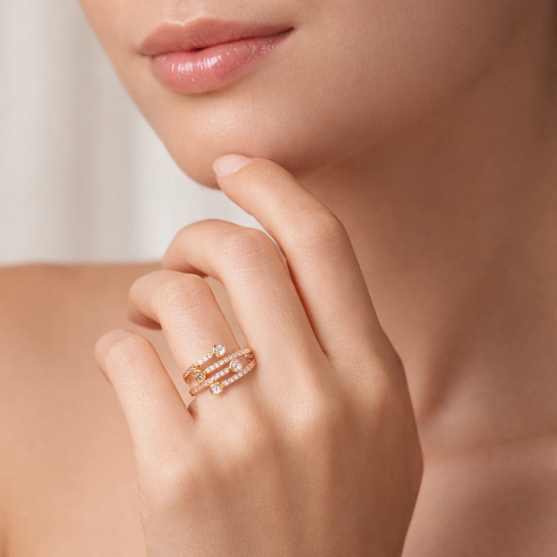 Multi-Layered Enchanted Wrap Ring