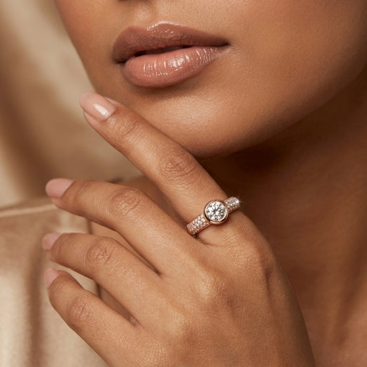 Midnight Harmony Enamel Ring