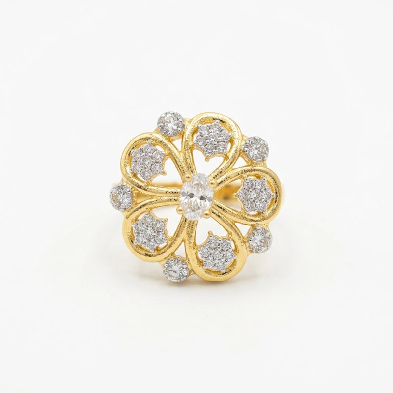 Blooming Radiance Flower Ring