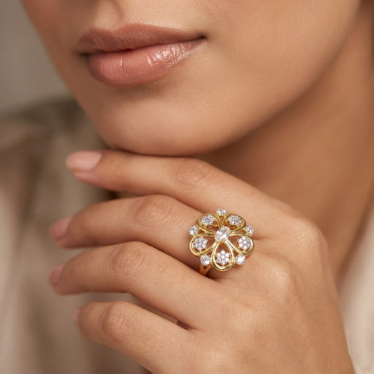 Blooming Radiance Flower Ring