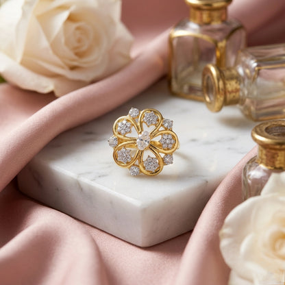 Blooming Radiance Flower Ring