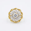 Celestial Spiral Sunburst Ring