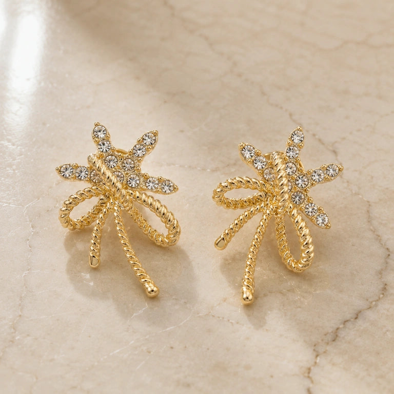 Etoile Ribbon Studs
