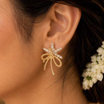 Etoile Ribbon Studs