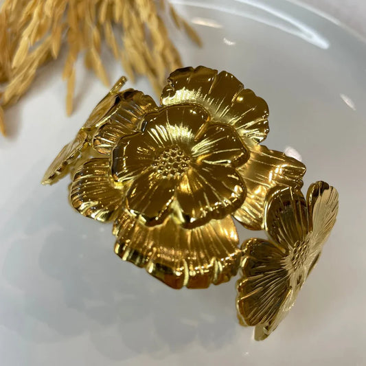 The Gilded Bloom Anti-Tarnish Cuff