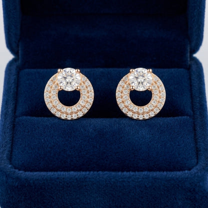 Rose Gold Circular Stud