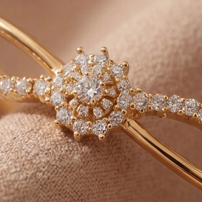 Golden Infinity Diamond Bracelet