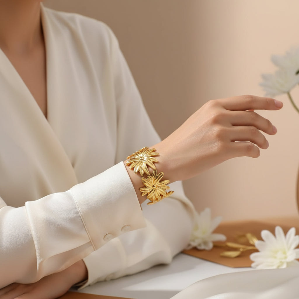 Aurelia Bloom Anti-Tarnish Cuff