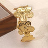 Flora Anti-Tarnish Golden Cuff