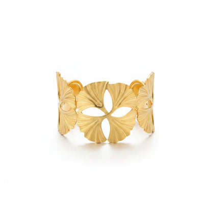 Gilded Ginkgo Anti-Tarnish Cuff