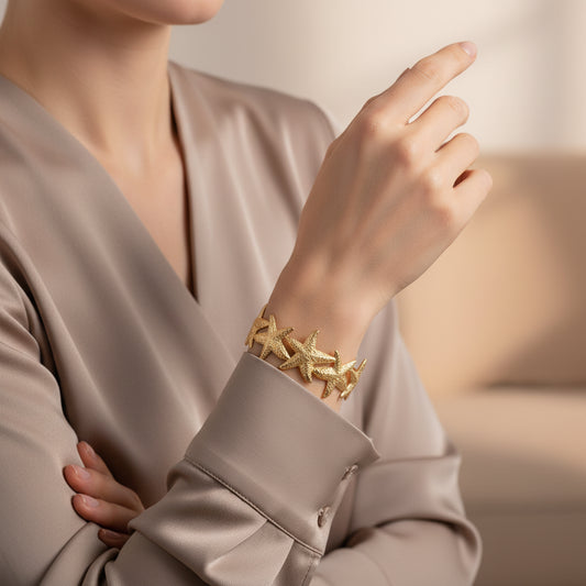 Stella Maris Anti-Tarnish Starfish Cuff