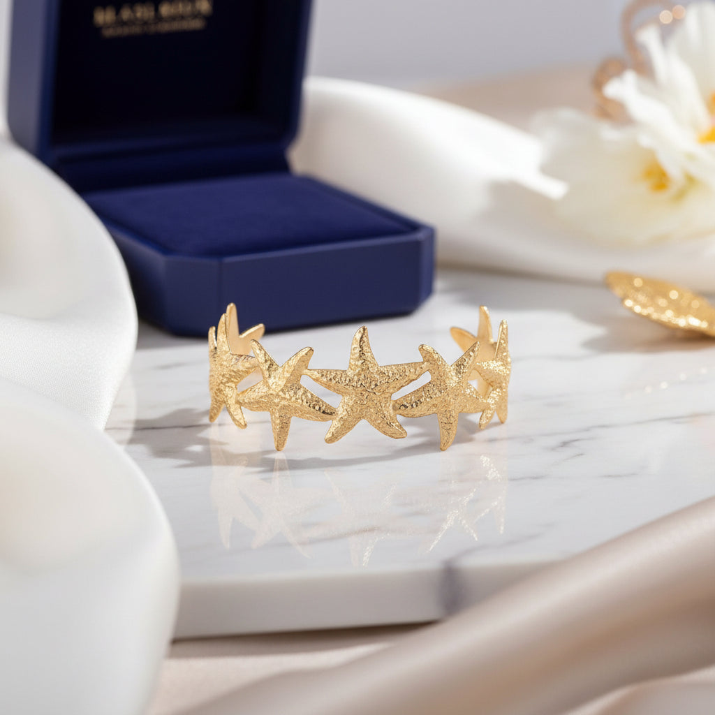 Stella Maris Anti-Tarnish Starfish Cuff