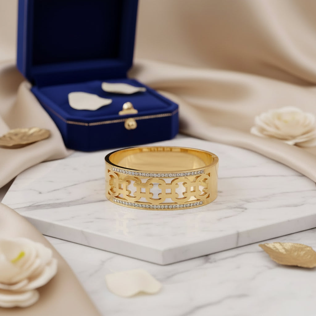 Lumière Anti-Tarnish Filigree Cuff