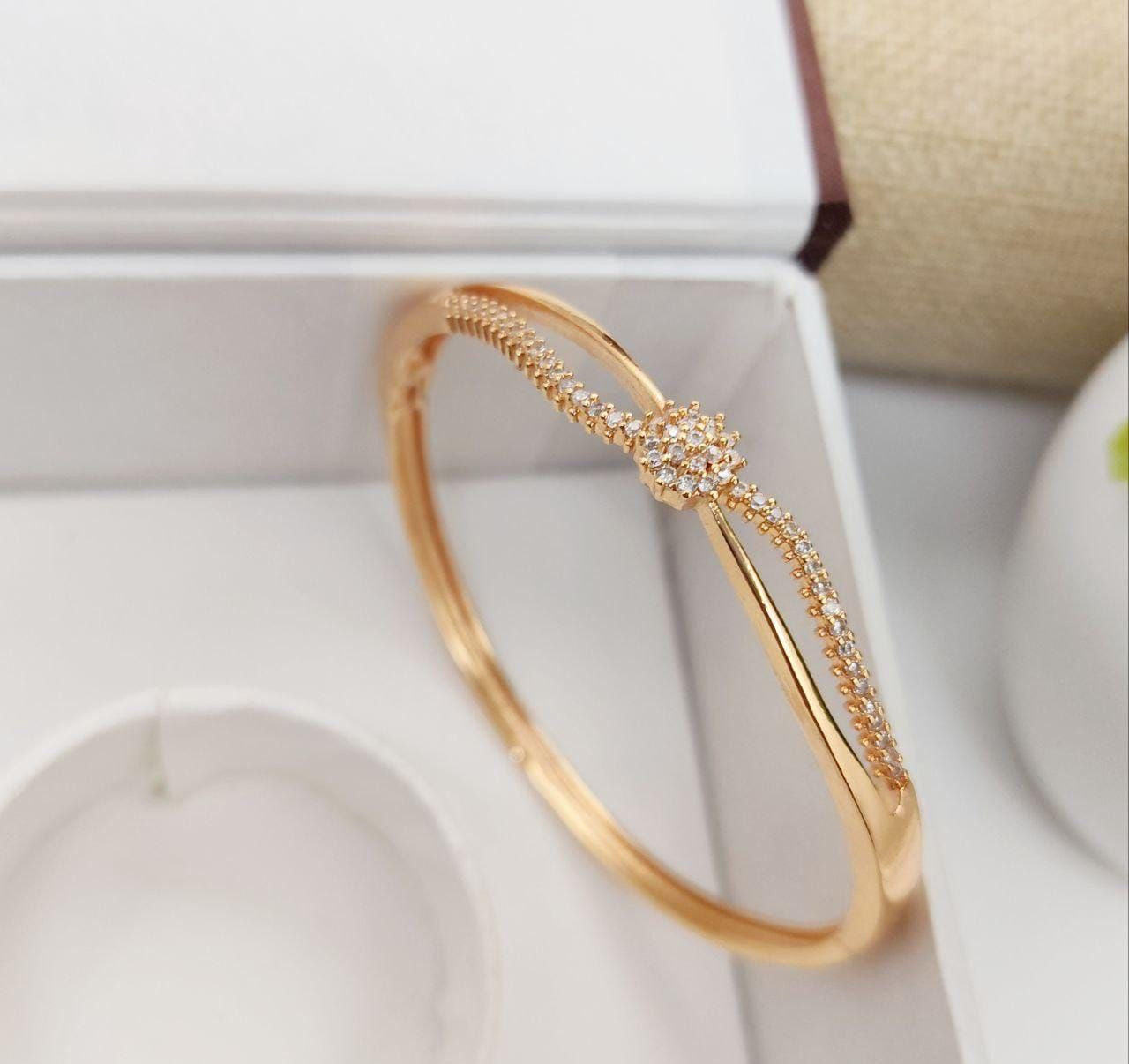Golden Infinity Diamond Bracelet