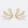 Mariposa Pearl Arc Earrings