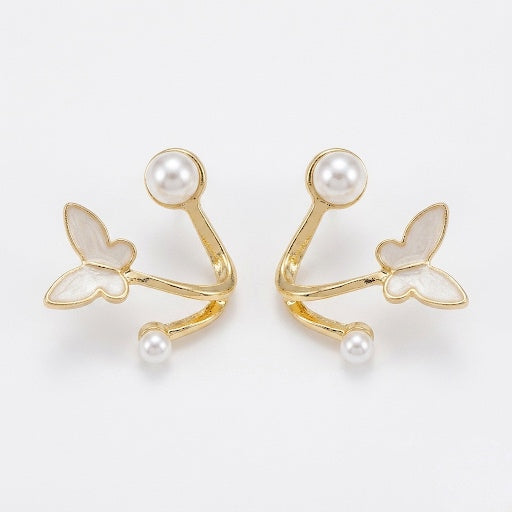 Mariposa Pearl Arc Earrings