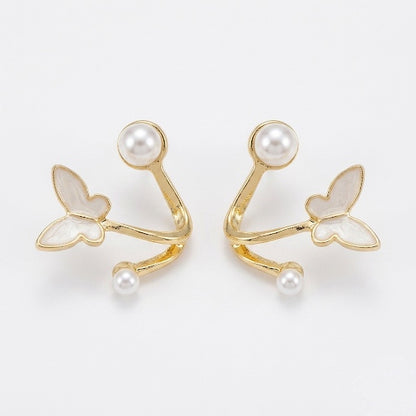 Mariposa Pearl Arc Earrings