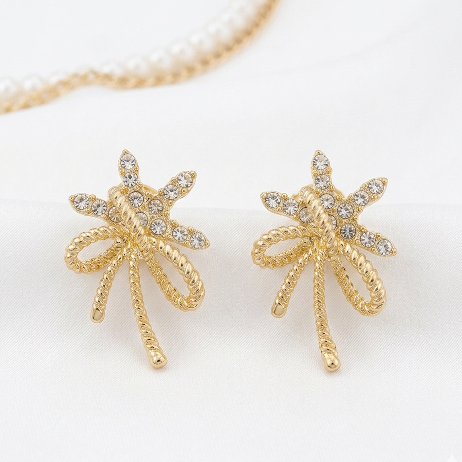 Etoile Ribbon Studs