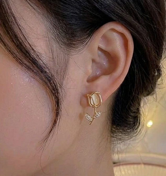 The Gilded Tulip Studs