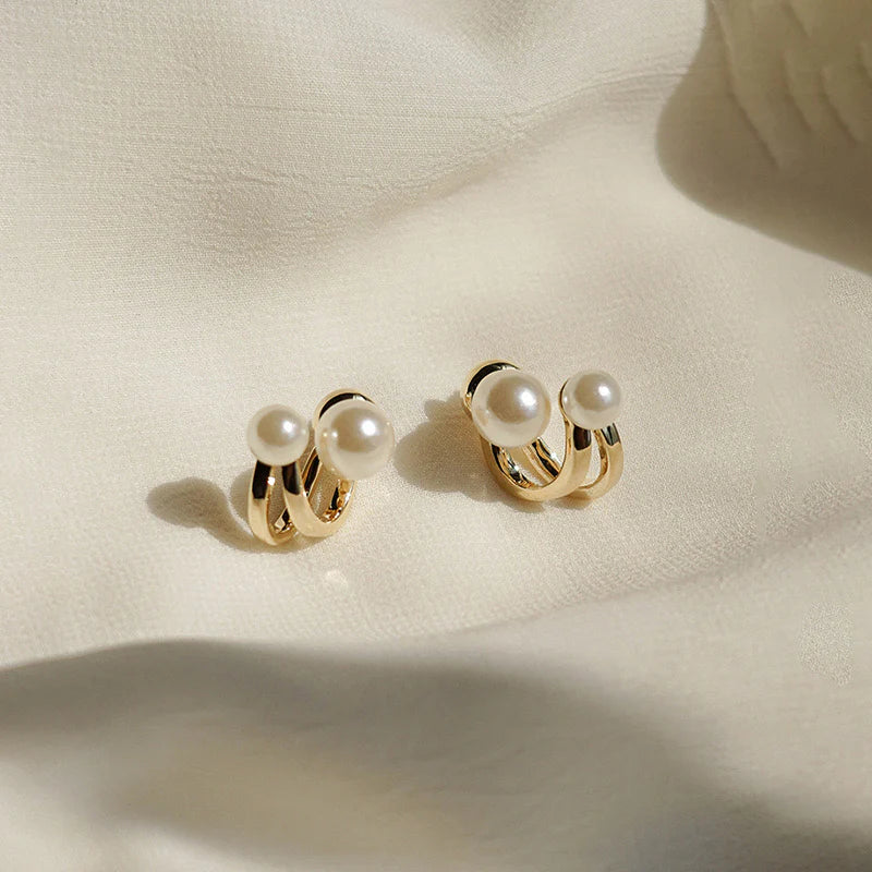 Lumière Double Pearl Cuffs