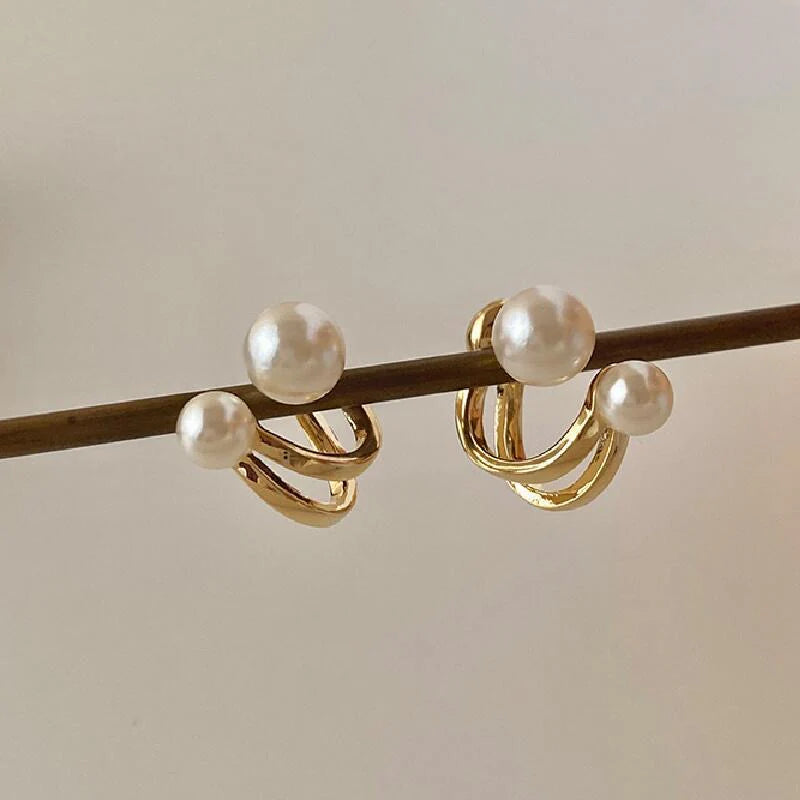 Lumière Double Pearl Cuffs