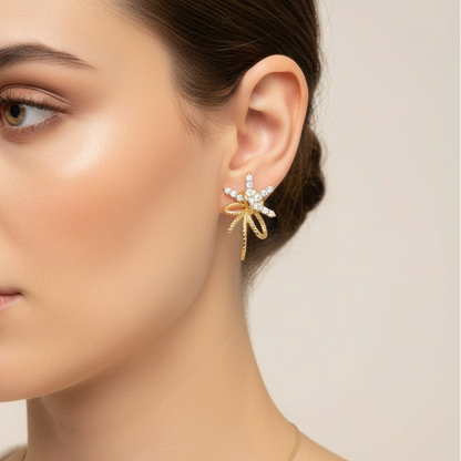 Etoile Ribbon Studs