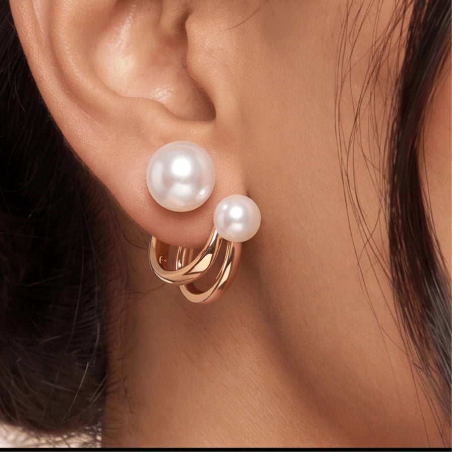Lumière Double Pearl Cuffs