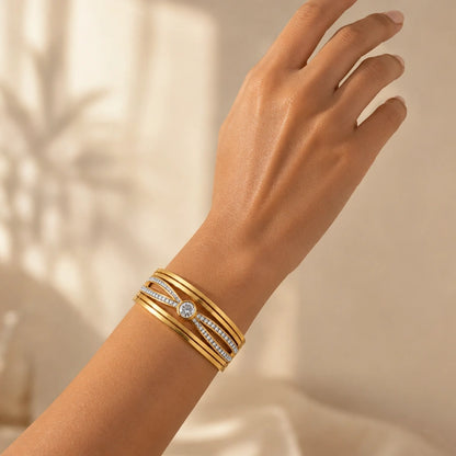Lumina Anti-Tarnishing Multi-Band Ring