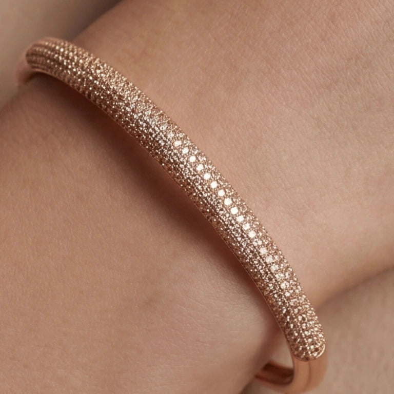 Micro Pavé Slim Bangle