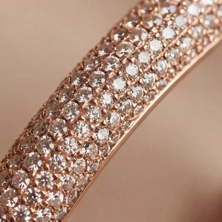 Micro Pavé Slim Bangle