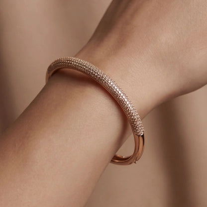 Micro Pavé Slim Bangle