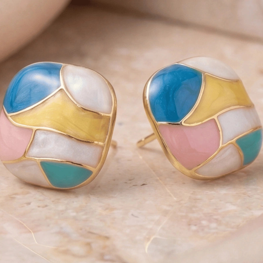 Mosaic Petal Studs
