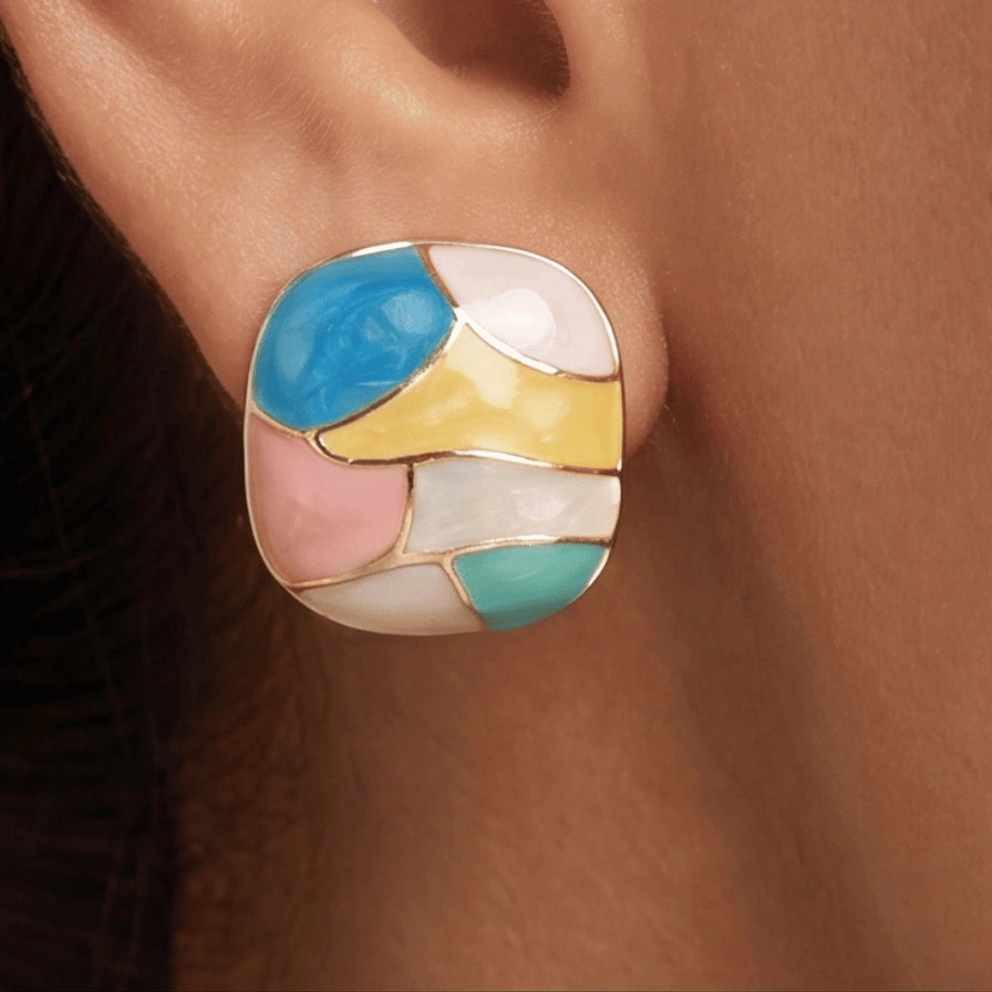 Mosaic Petal Studs