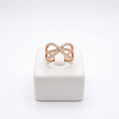The Rose Gold Bow Elegance Ring