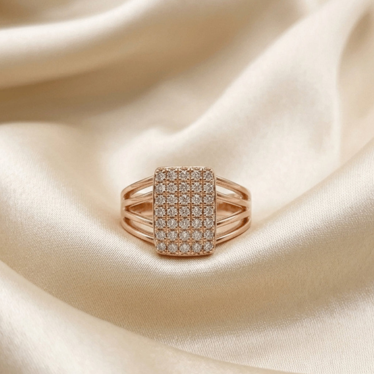 The Rose Gold Radiant Glam Ring