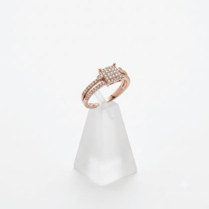 The Rose Gold Sparkling Embrace Ring