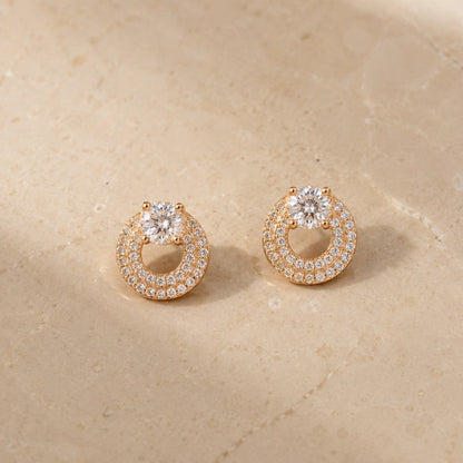 Rose Gold Circular Stud
