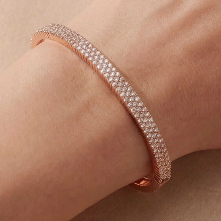 Rose Radiance Pavé Bangle