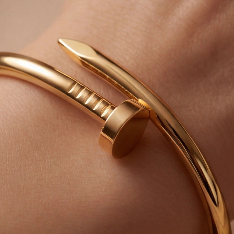 Sleek Nail Closure Bangle