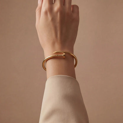 Sleek Nail Closure Bangle