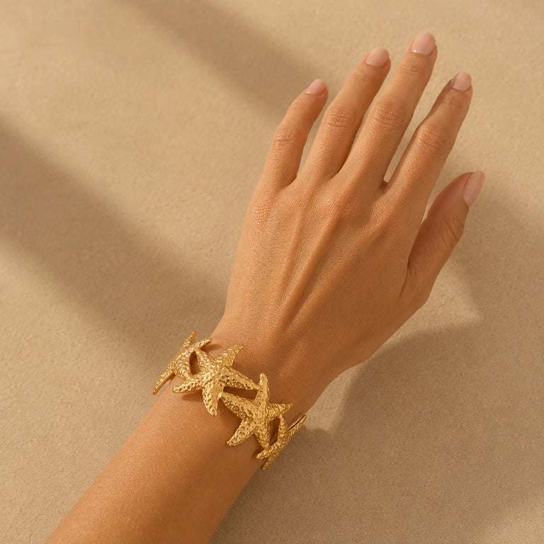 Stella Maris Anti-Tarnish Starfish Cuff