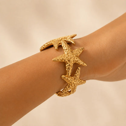 Stella Maris Anti-Tarnish Starfish Cuff