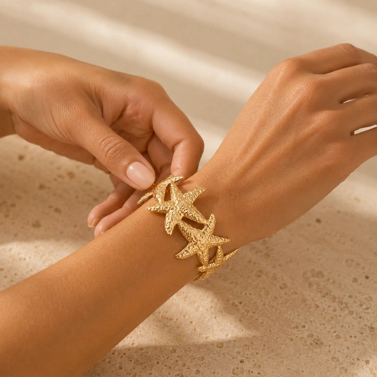 Stella Maris Anti-Tarnish Starfish Cuff