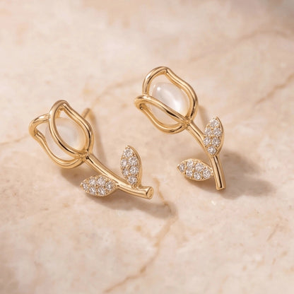 The Gilded Tulip Studs